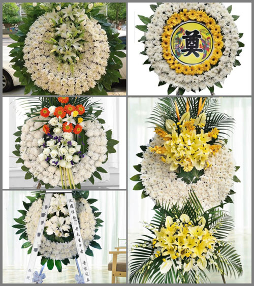 福建三明大田县屏山乡瑞美村花圈速递